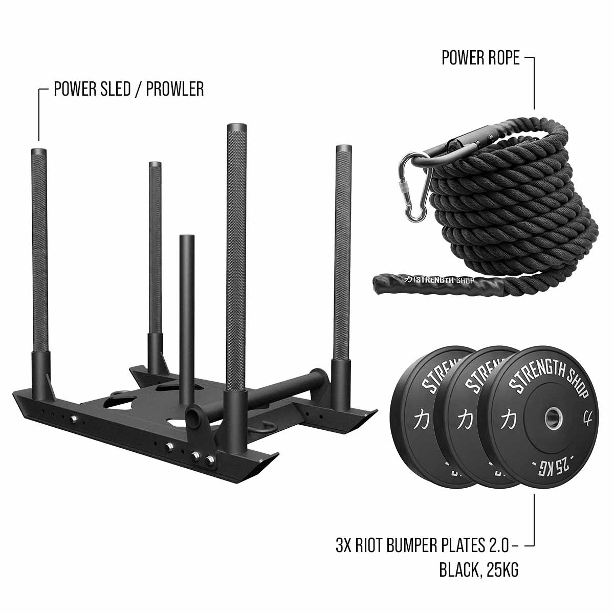 strength-shop-sled-pull-bundles-pack-tra-neau-4-pole-disques-corde image 4