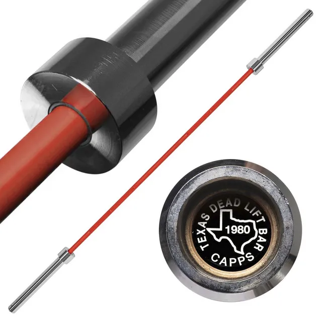 strength-shop-original-texas-deadlift-bar-chrome-27mm-rouge image 1