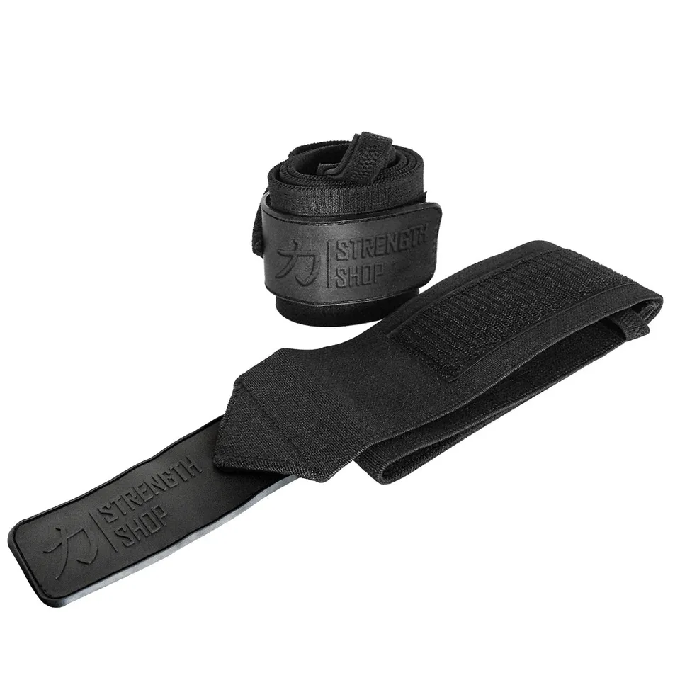 strength-shop-stealth-black-wrist-wraps-medium-prot-ge-poignets-ipf image 1
