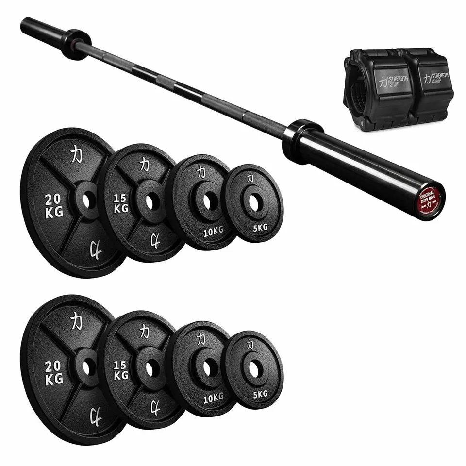 strength-shop-entry-level-strength-foundation-pack-100kg-barre-olympique image 1