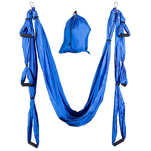 kingsbox-yoga-hammock-hamac-yoga-a-rien-300-kg-bleu-oc-an-nylon image 6