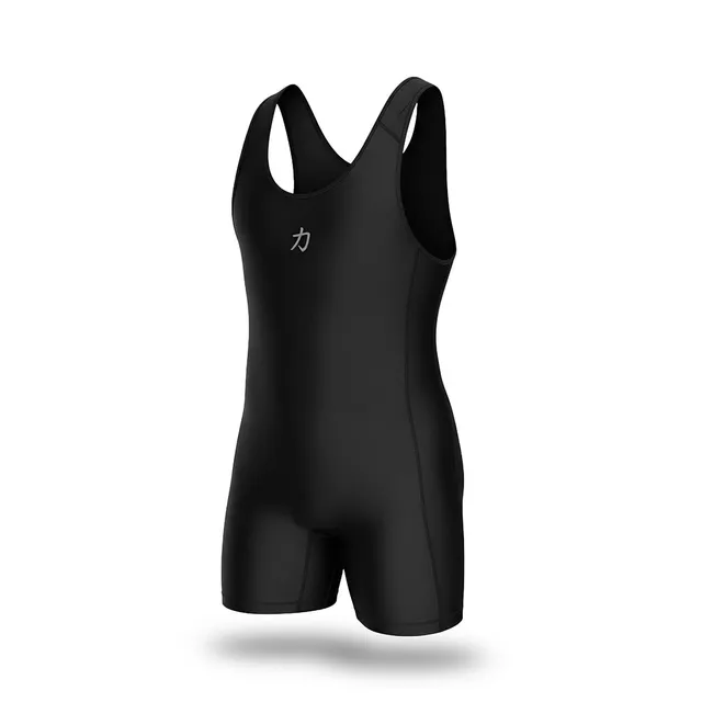 strength-shop-black-singlet-grey-logo-unisex-ipf-approved image 1