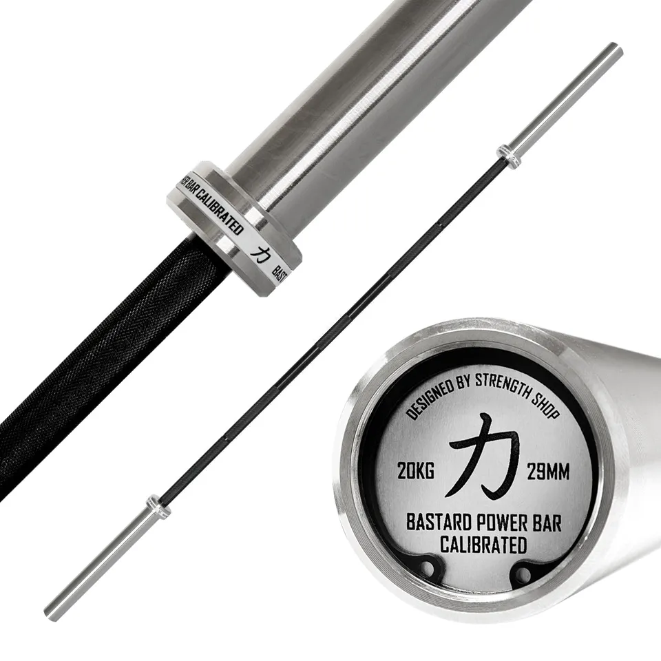 strength-shop-calibrated-bastard-power-bar-20kg-barre-de-powerlifting-calibr-e image 1