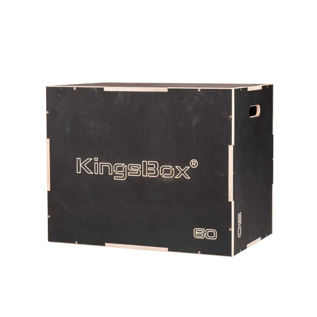 kingsbox-royal-series-plyo-box-en-bois-3-en-1-noir-50x60x75-cm-200-kg image 1
