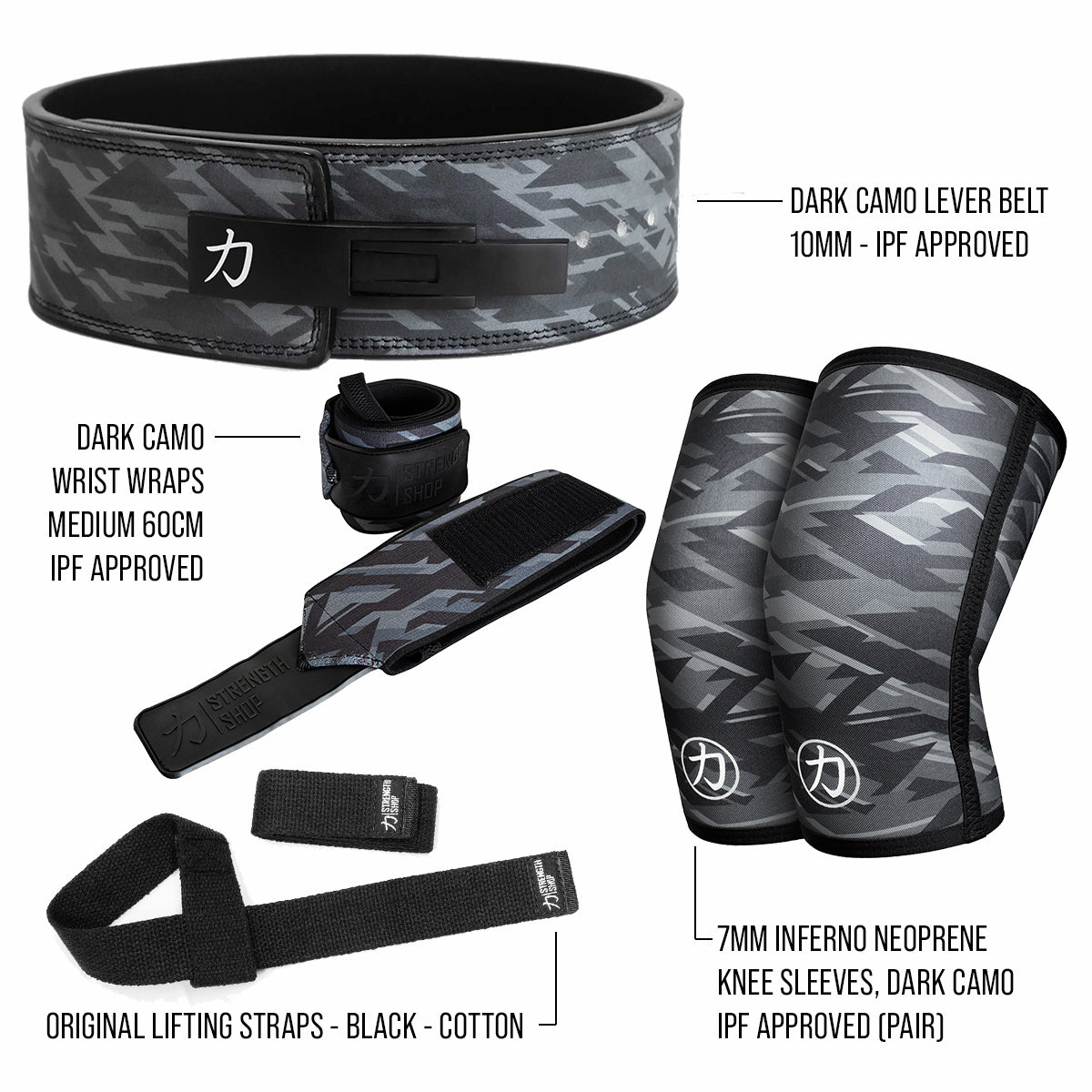 strength-shop-ultimate-strength-kit-dark-camo-10mm-ceinture-genouill-res-prot-ge image 2