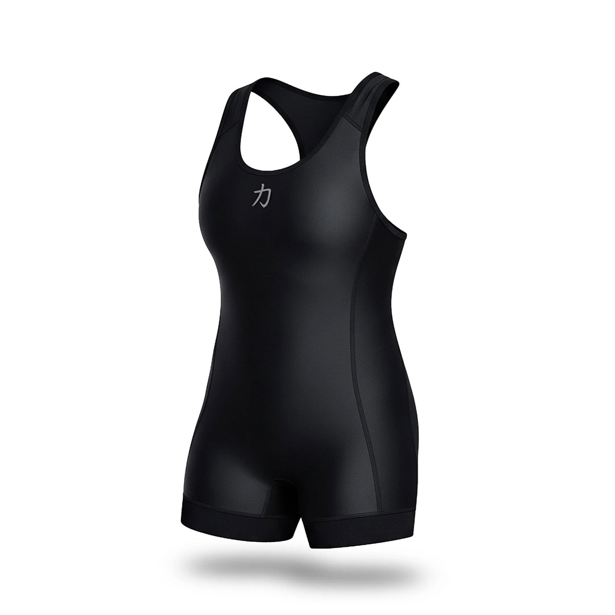 strength-shop-singlet-femme-powerlifting-noir-logo-gris-ipf-approved image 1