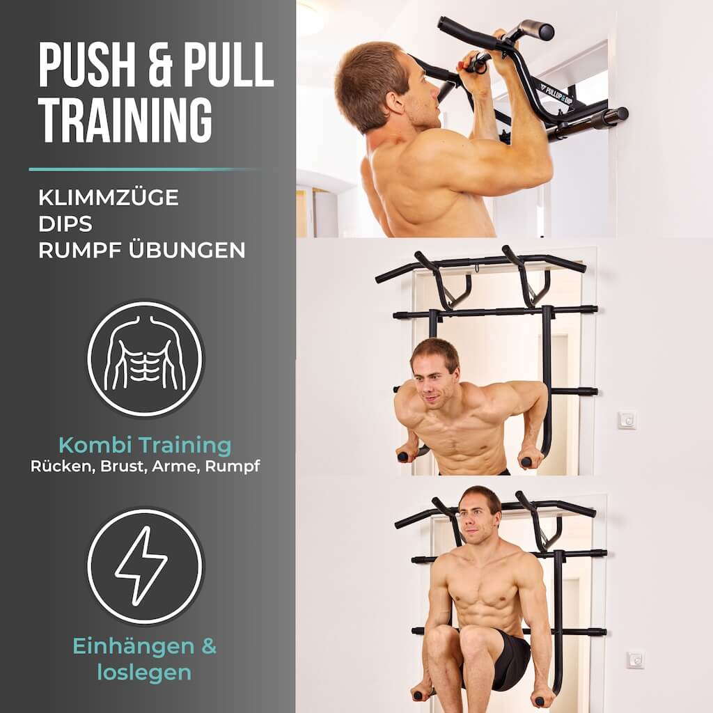 pullup-dip-home-essentials-set-barre-traction-porte-dip-4-bandes image 3