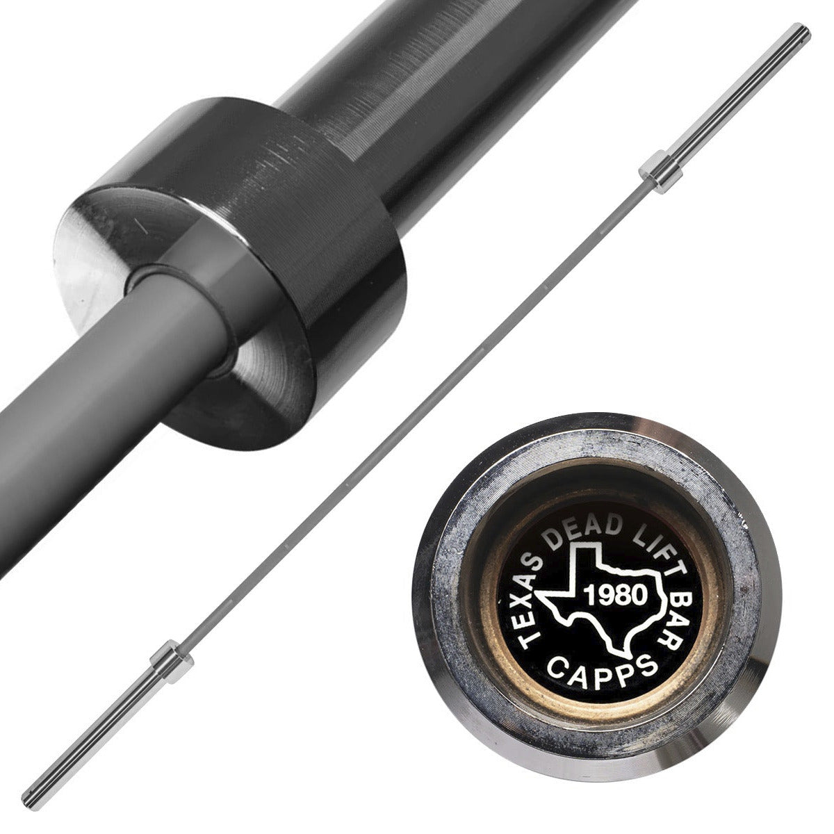 original-texas-deadlift-bar-gunmetal-barre-soulev-de-terre-27-mm image 1