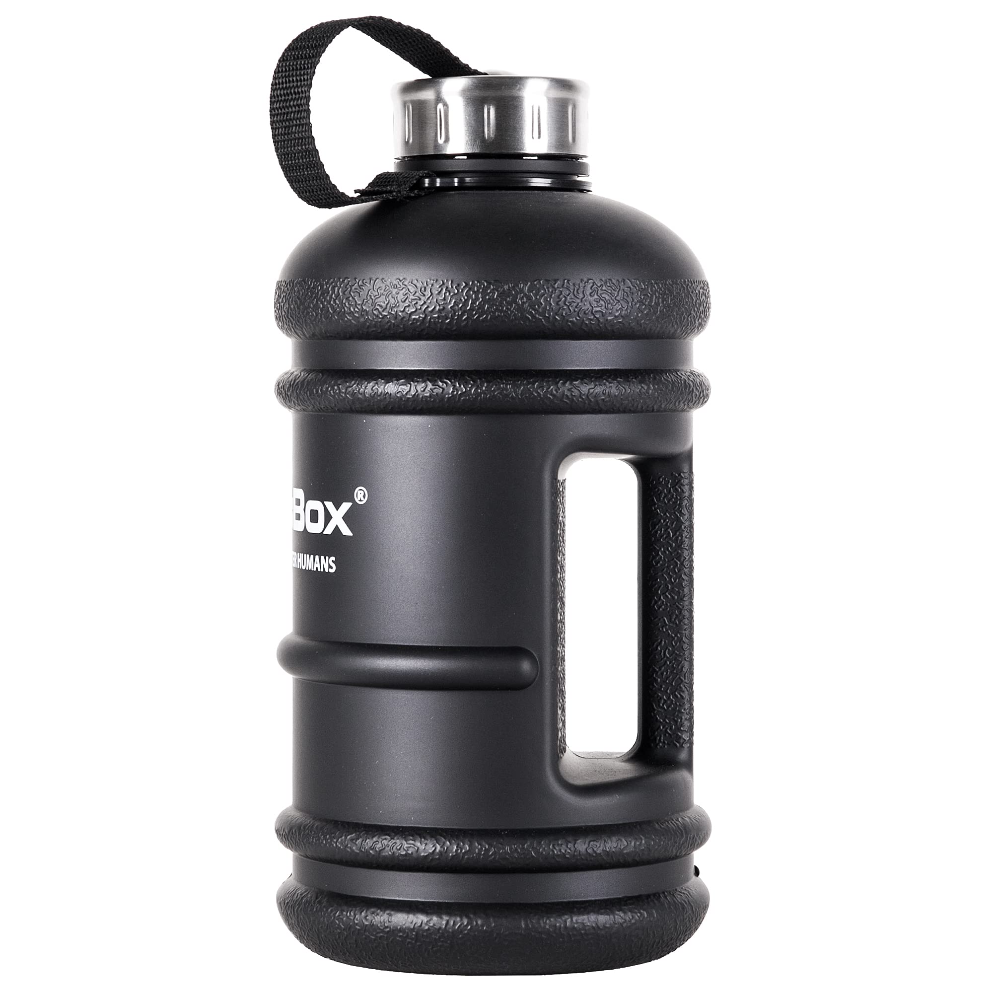 kingsbox-bouteille-d-eau-blacknight-2-2-l-sans-bpa-noir-mat image 2