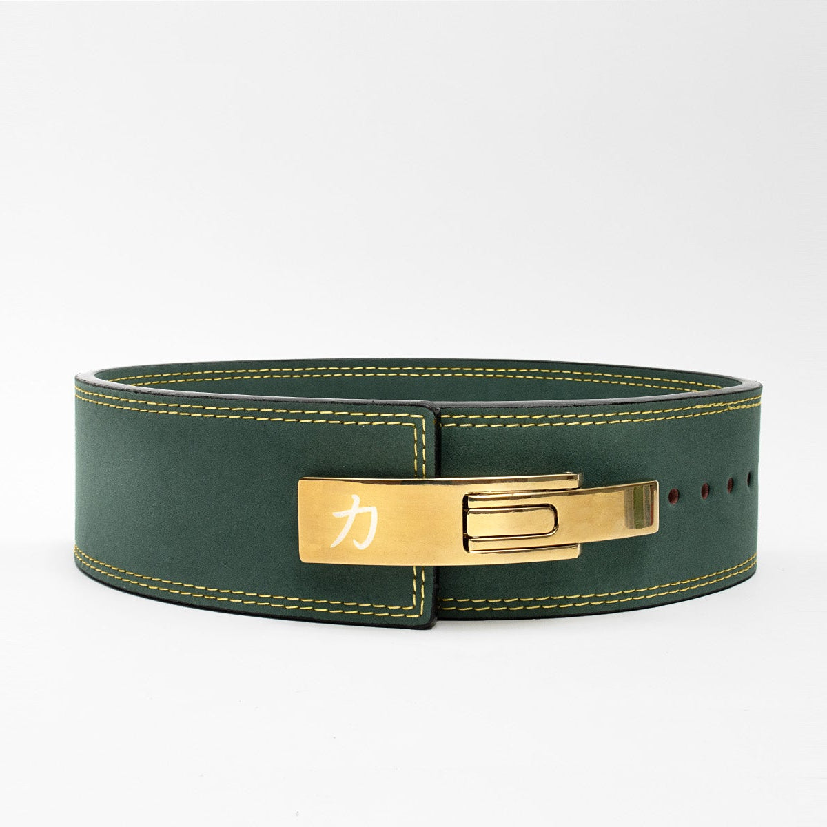 strength-shop-vintage-green-lever-belt-10mm-ceinture-levier-ipf image 1