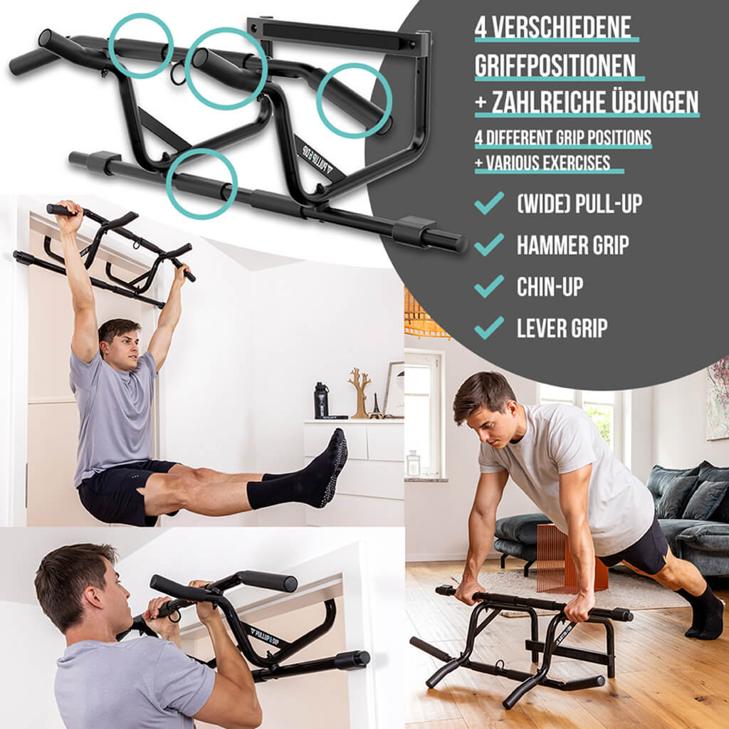 pullup-dip-set-barre-de-traction-porte-d-butant-avec-sangles image 6