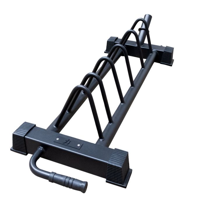 strength-shop-bumper-plate-toast-rack-rangement-horizontal-noir image 3