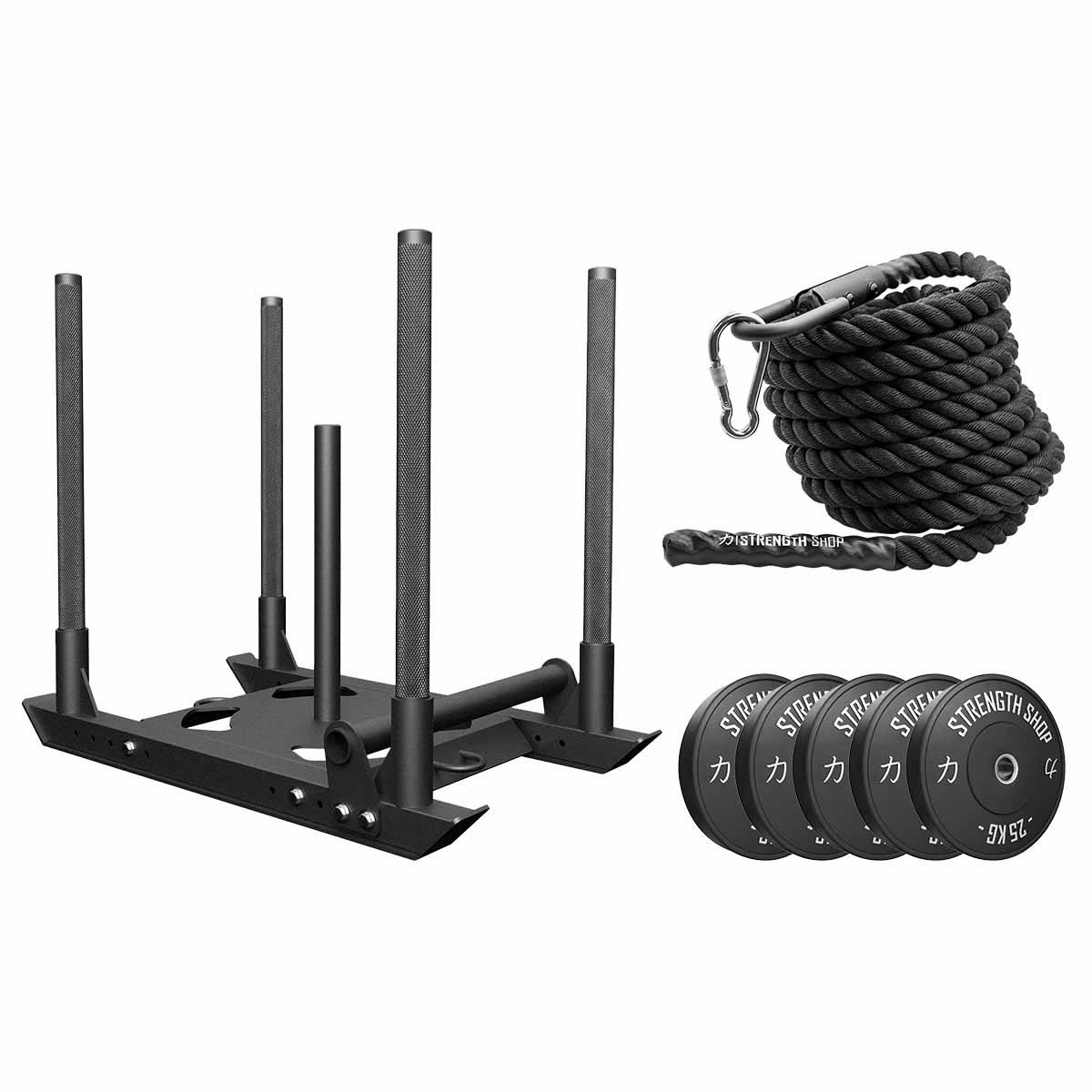 strength-shop-sled-pull-bundles-pack-tra-neau-4-pole-disques-corde image 5