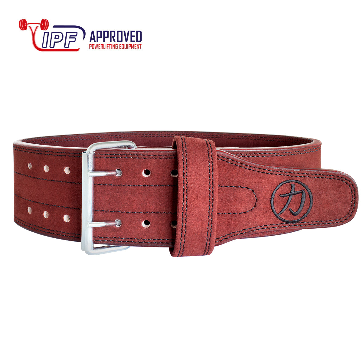 strength-shop-double-prong-belt-10-mm-bordeaux-ceinture-force-ipf image 2