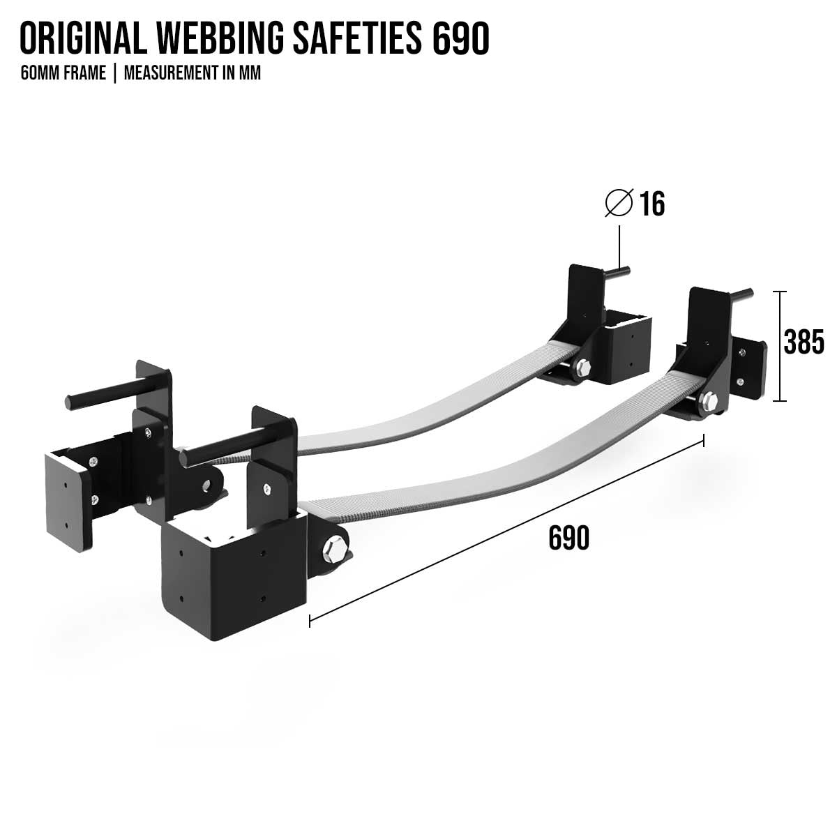 strength-shop-original-mrr-60-safeties-sangles-webbing-paire image 2