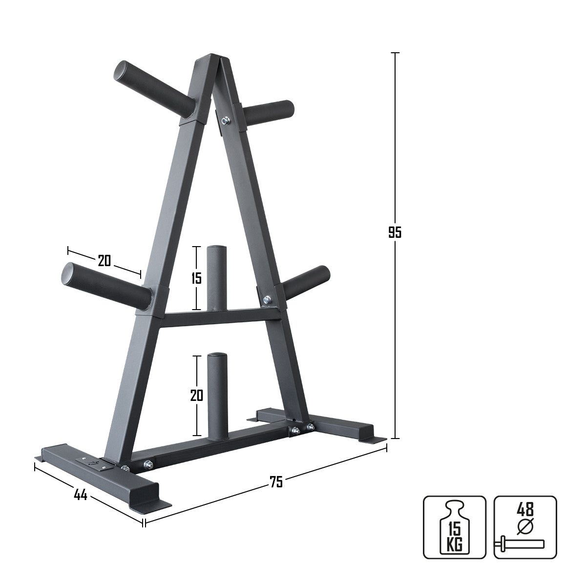 strength-shop-triangle-weight-tree-rangement-disques-olympiques image 2