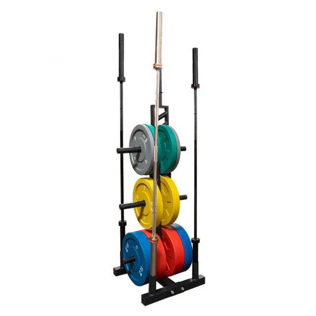 strength-shop-rack-de-rangement-bumper-plates-4-supports-barres image 1