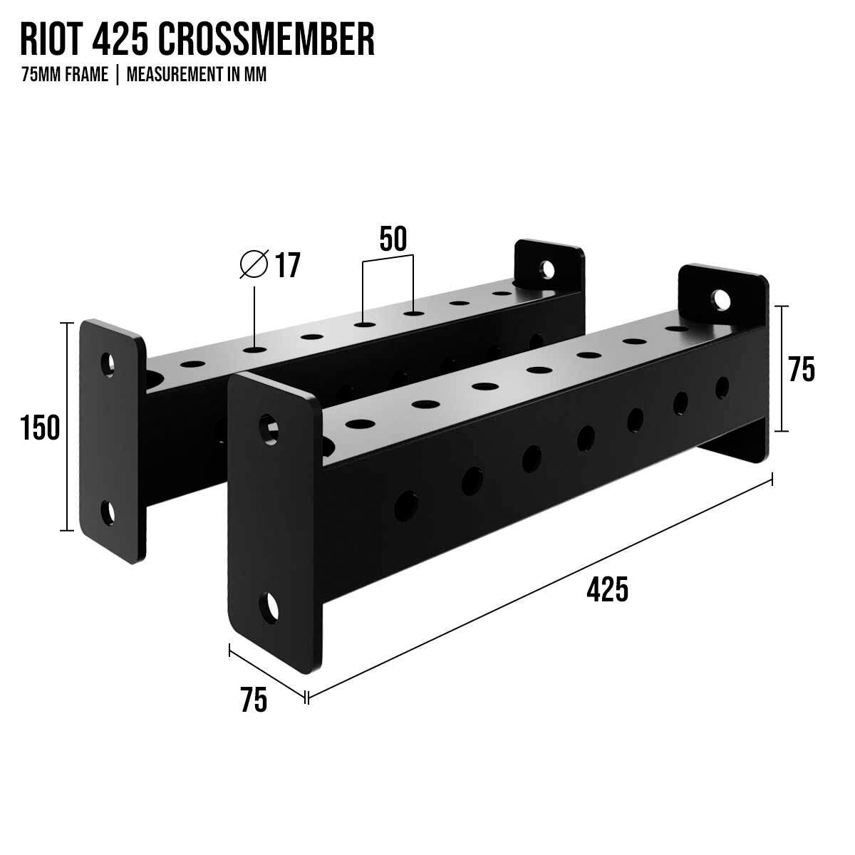 strength-shop-riot-mrr-75-crossmembers-traverse-pour-rack-modulaire image 7