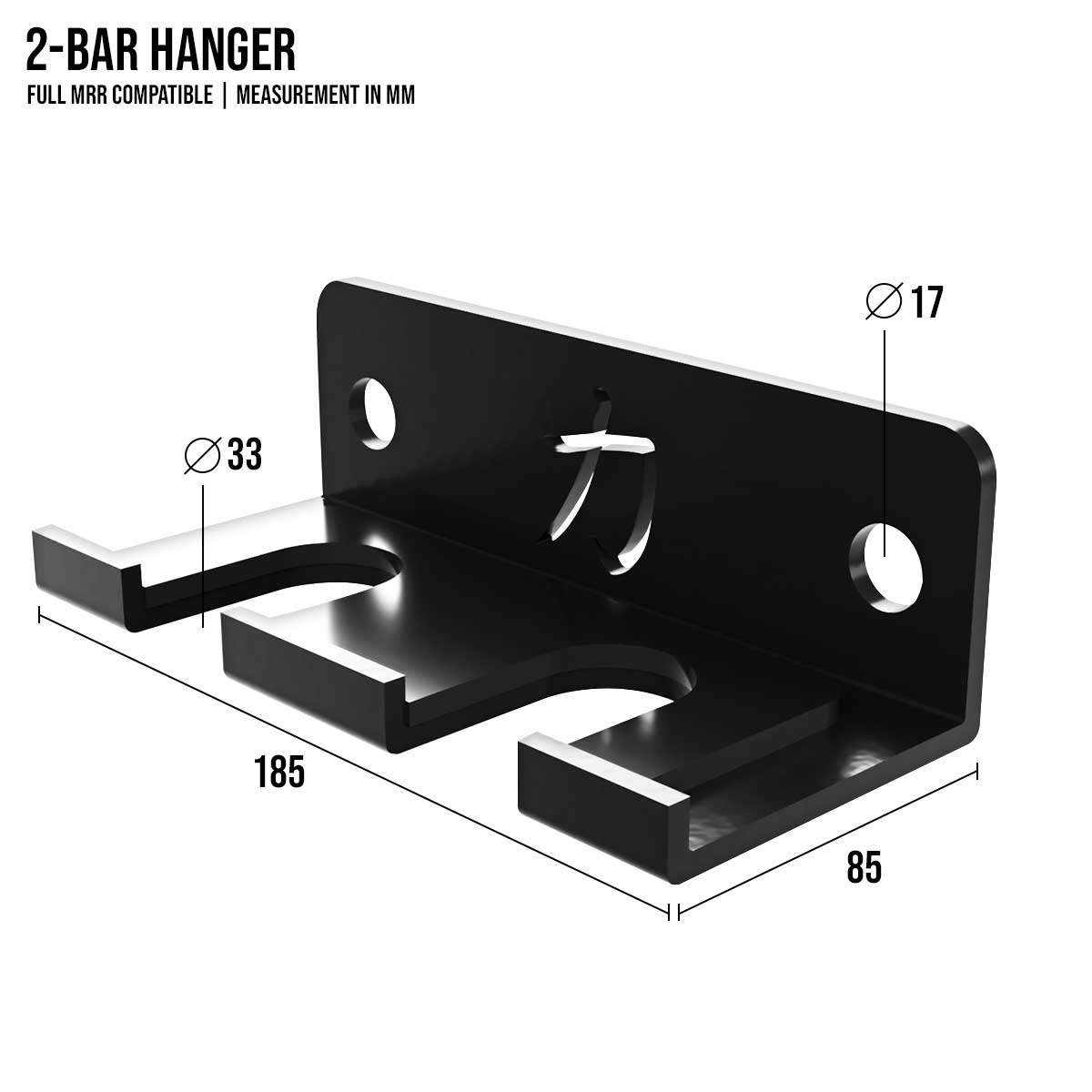 strength-shop-barbell-hanger-for-2-support-barre-mrr-compatible image 2