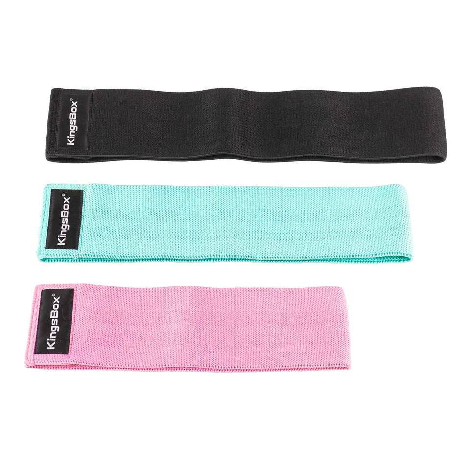 kingsbox-workout-bandes-lastique-tissu-set-de-3-antid-rapant image 1
