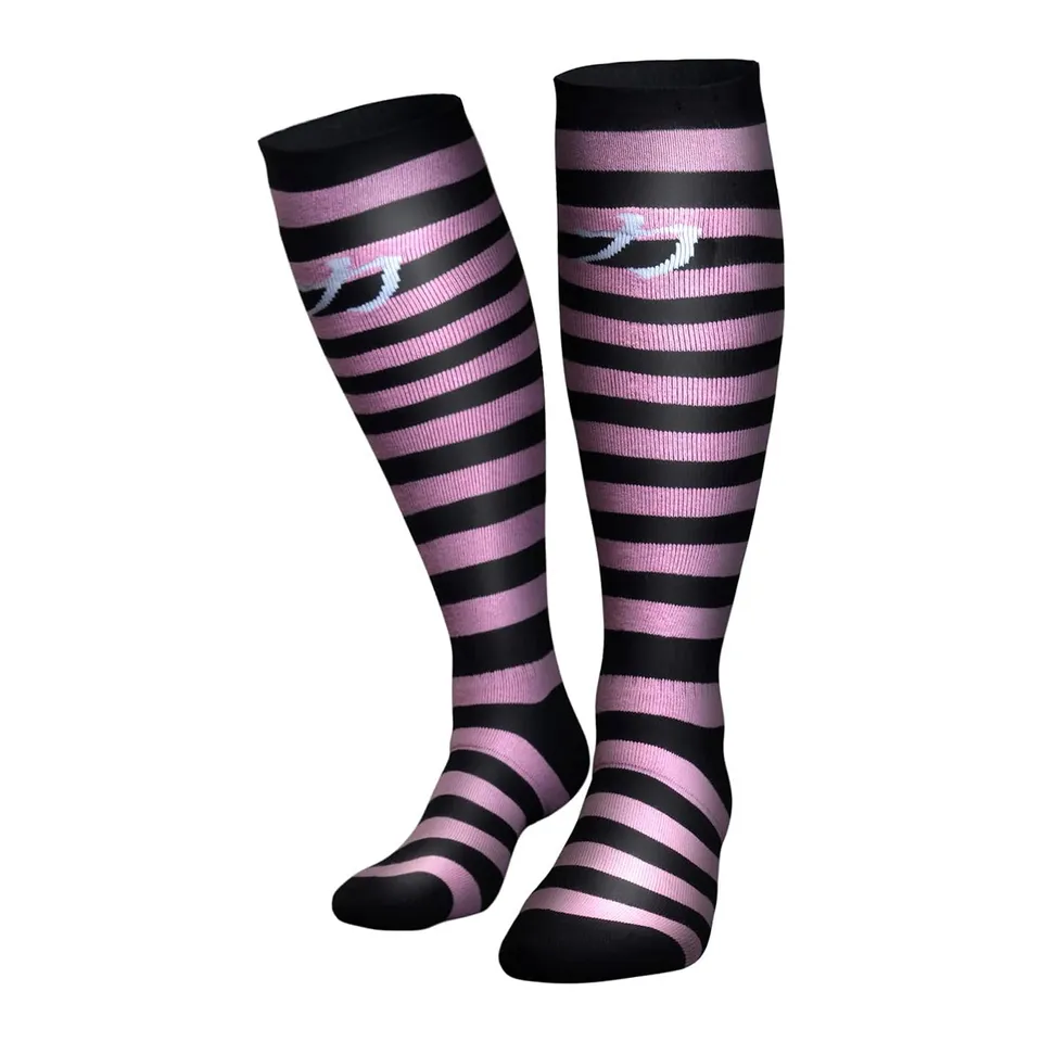 strength-shop-chaussettes-deadlift-halt-rophilie-rose-noir image 1