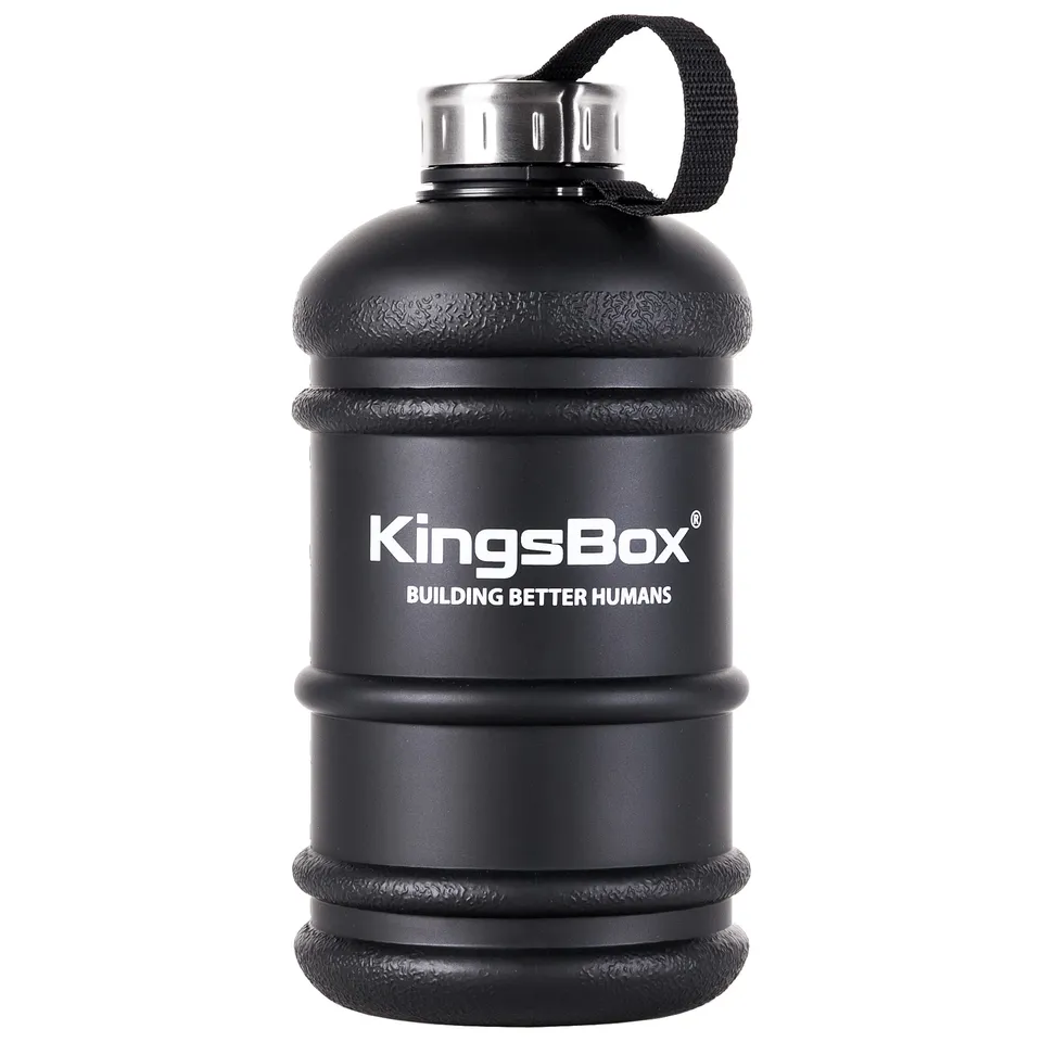 kingsbox-bouteille-d-eau-blacknight-2-2-l-sans-bpa-noir-mat image 1
