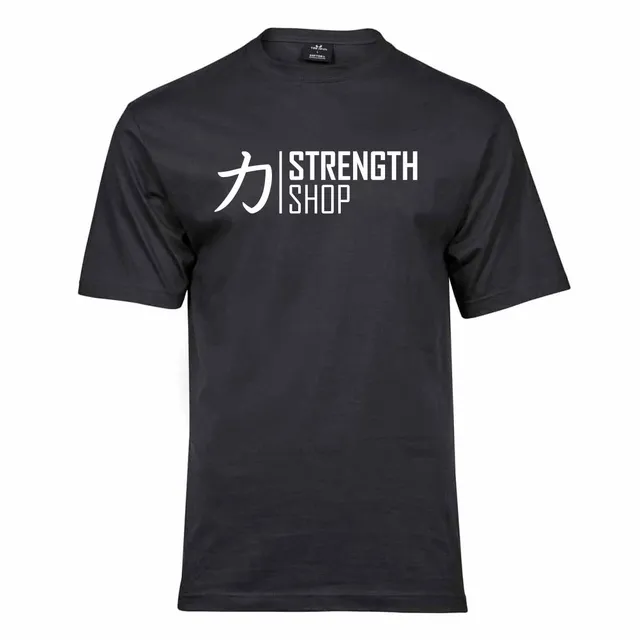 strength-shop-strength-wear-logo-t-shirt-v3-black-t-shirt-coton-185g image 1