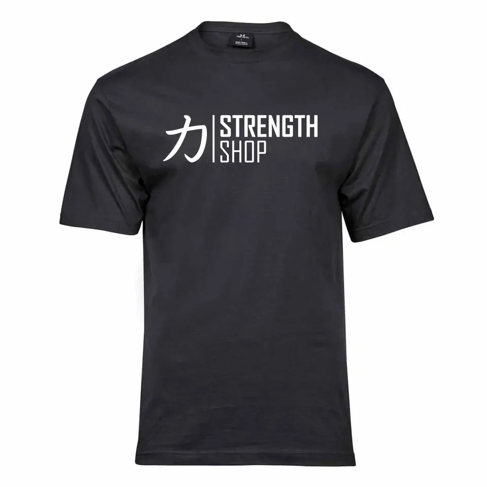 strength-shop-strength-wear-logo-t-shirt-v3-black-t-shirt-coton-185g image 1