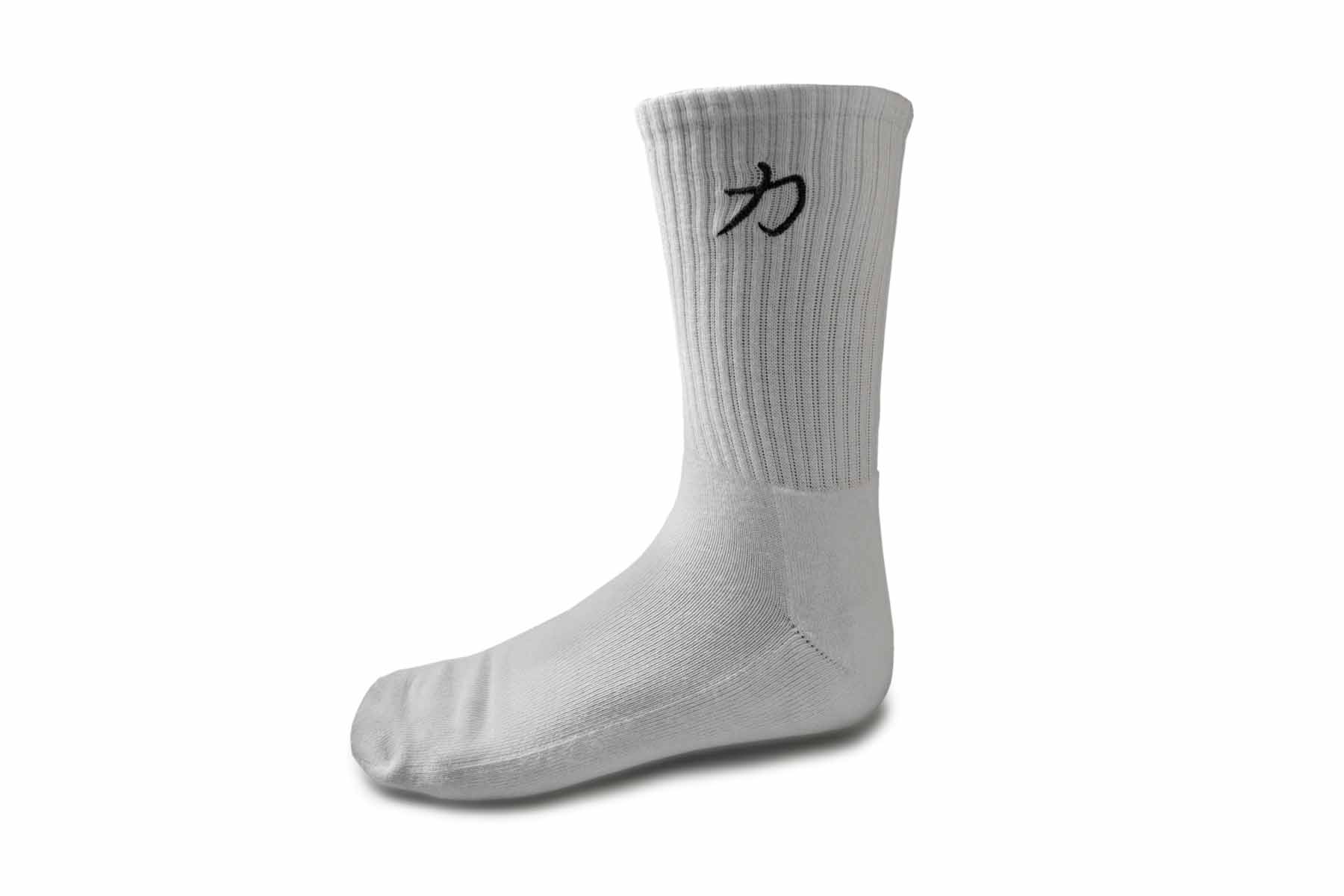 strength-shop-crew-socks-chaussettes-de-sport-noir-blanc image 5