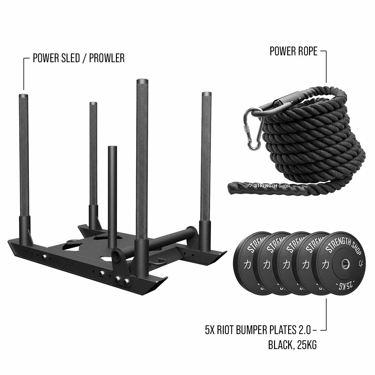 strength-shop-sled-pull-bundles-pack-tra-neau-4-pole-disques-corde image 6