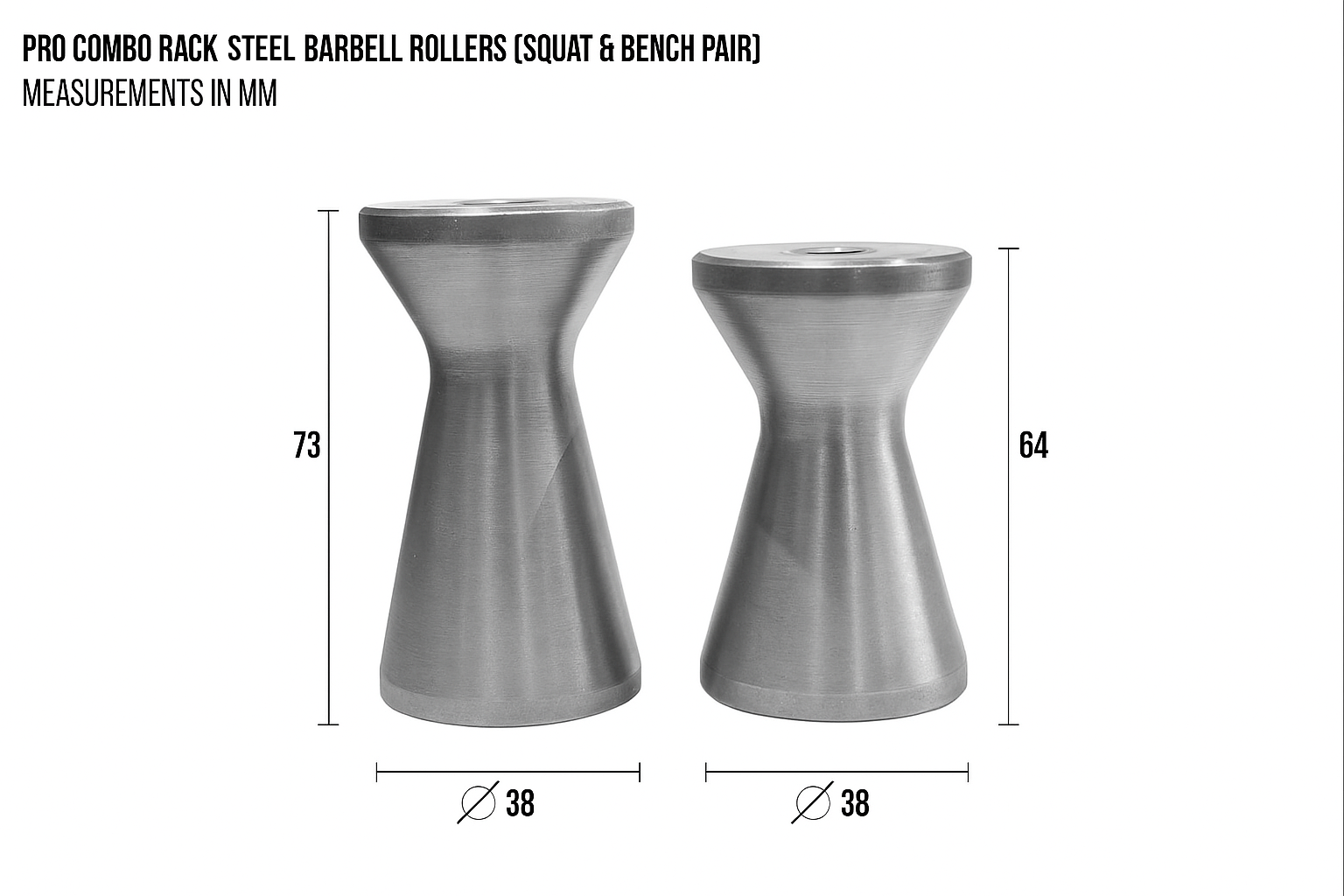 strength-shop-pro-combo-rack-rouleaux-inox-pour-barre-paire-squat-bench image 2