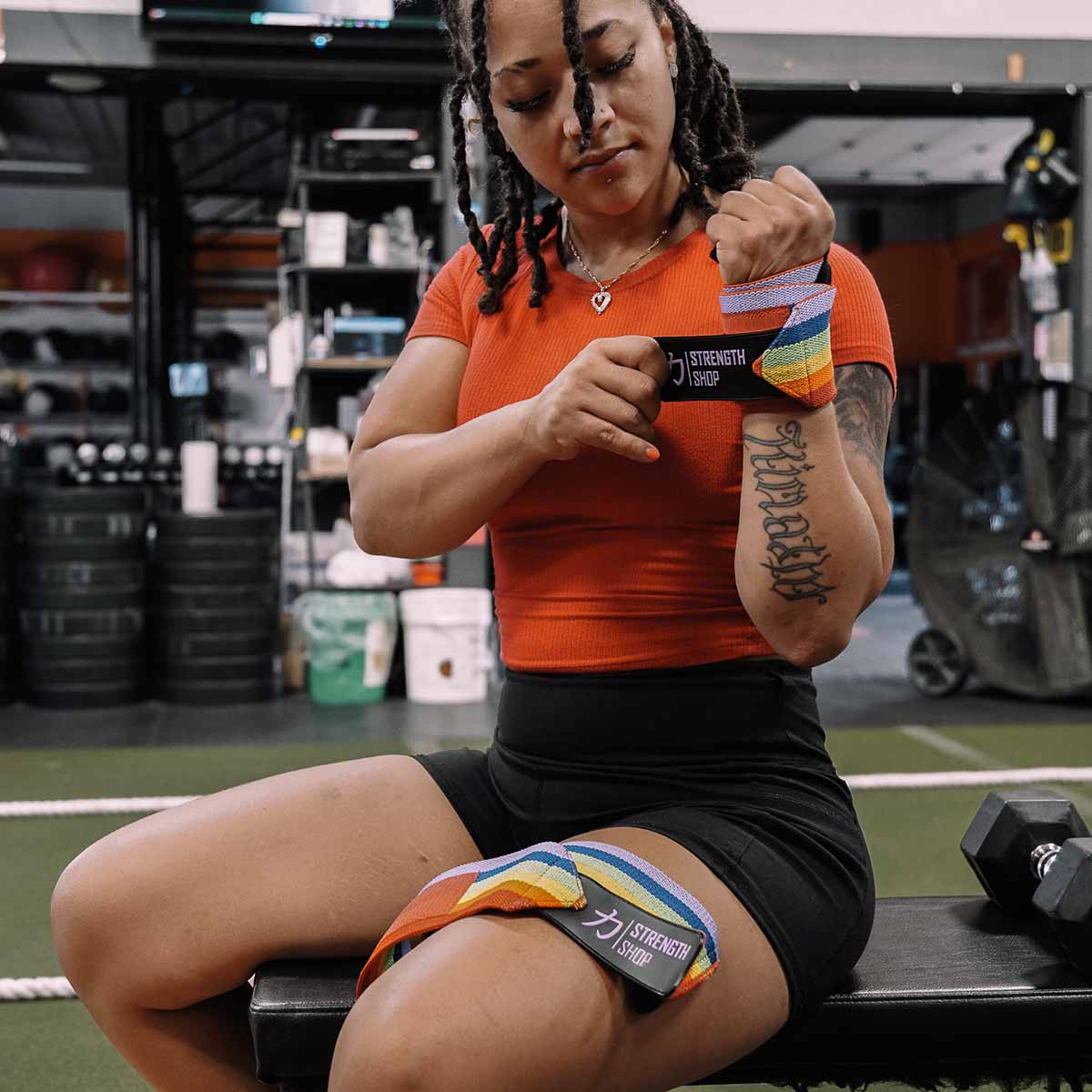 strength-shop-bandes-de-poignets-heavy-rainbow-ipf-30-60-80cm image 8