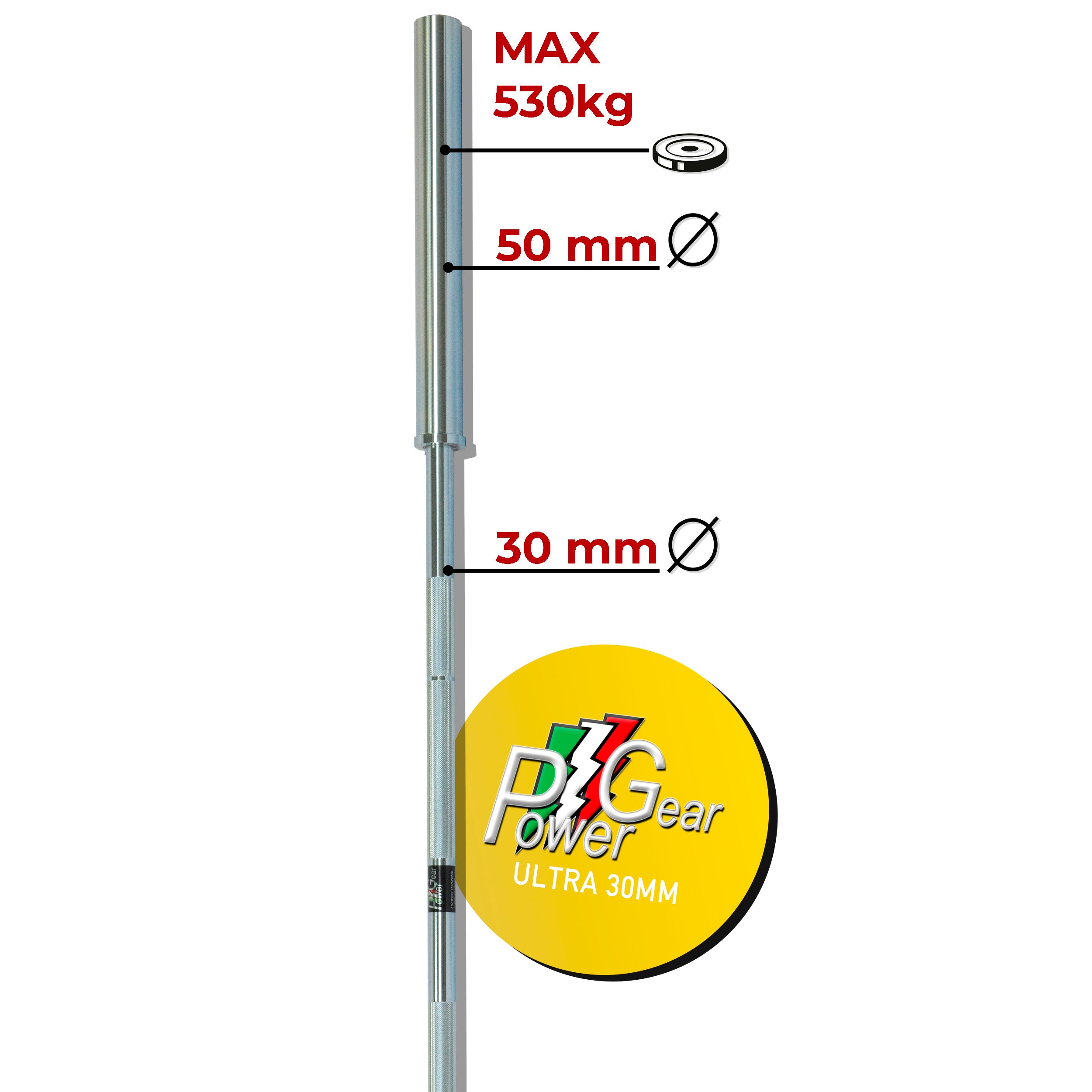 power-gear-ultra-home-gym-30mm-bilanciere-olimpico-palestra image 2