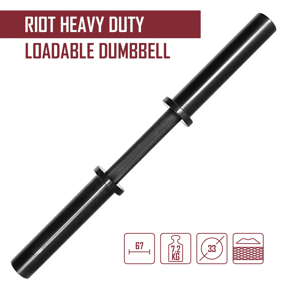 strength-shop-riot-halt-re-chargeable-200kg-poign-e-33mm image 2