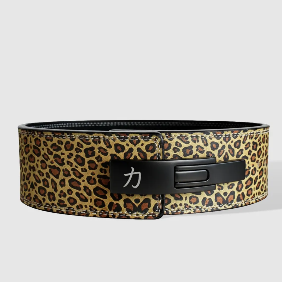 strength-shop-leopard-print-lever-belt-10mm-ceinture-de-musculation-ipf image 1