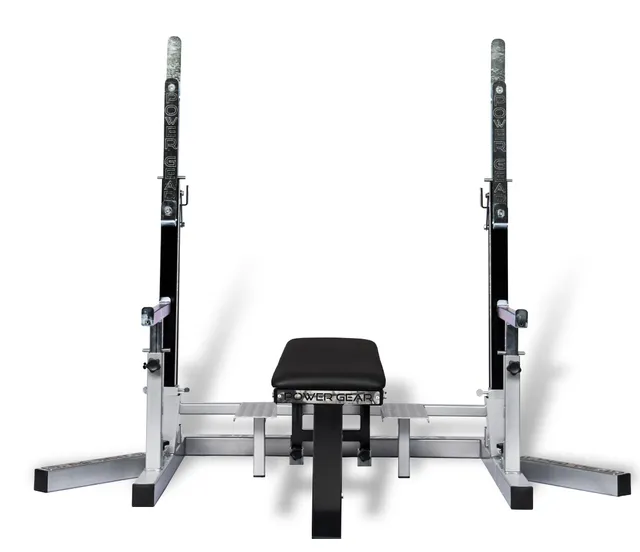 power-gear-competition-rack-silver-bullet-rack-comp-tition-squat-bench image 1
