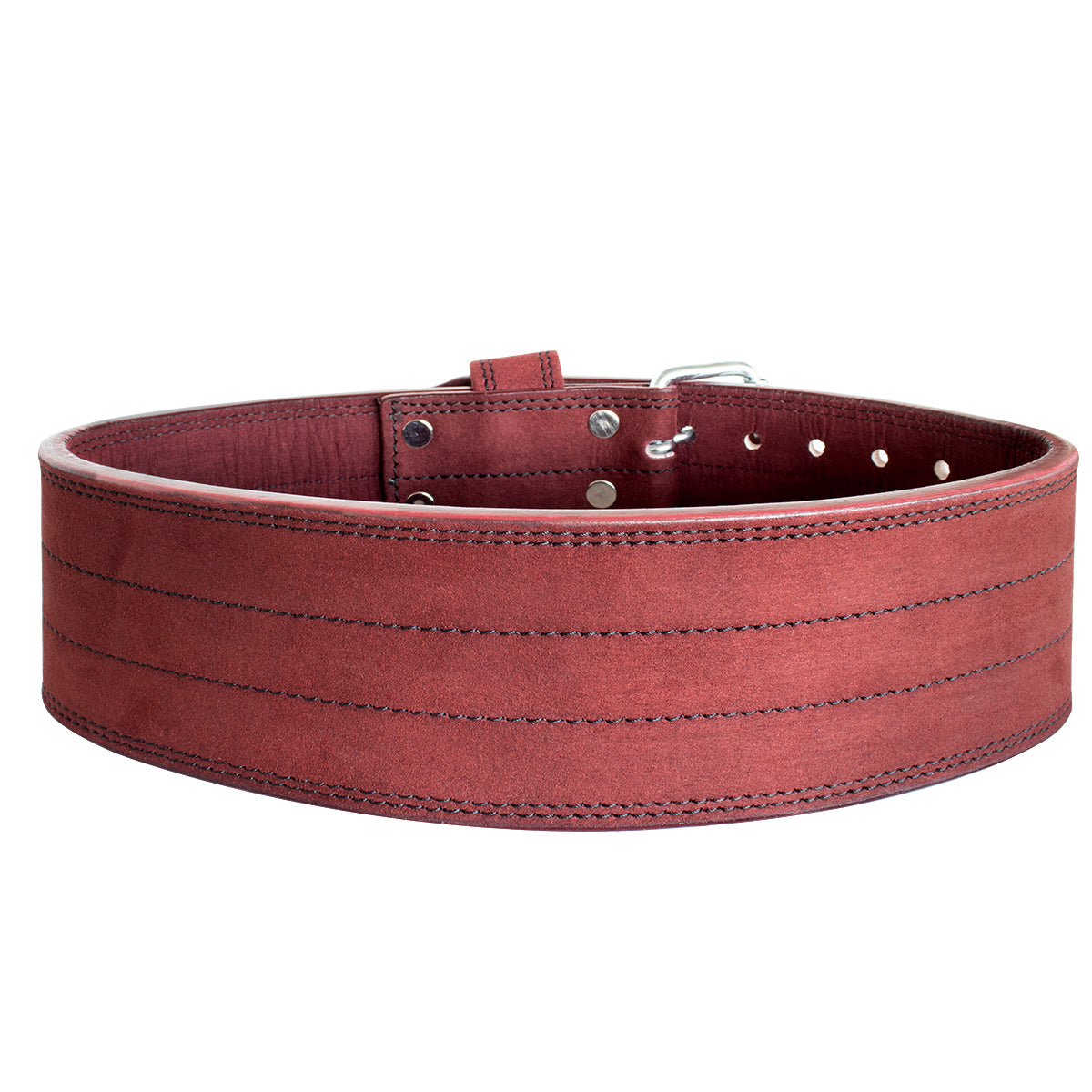 strength-shop-double-prong-belt-10-mm-bordeaux-ceinture-force-ipf image 3
