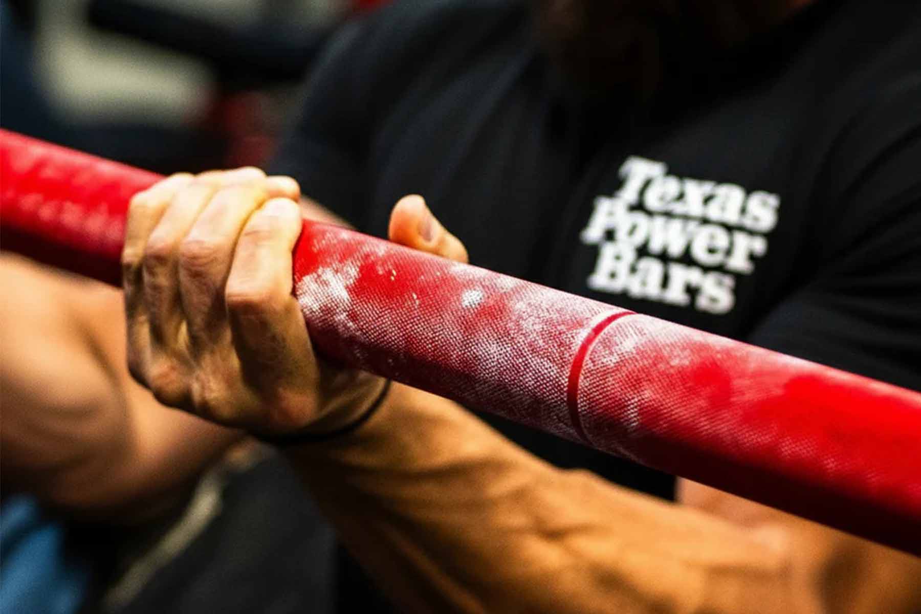 strength-shop-original-texas-fat-axle-power-bar-2-red-cerakote image 2