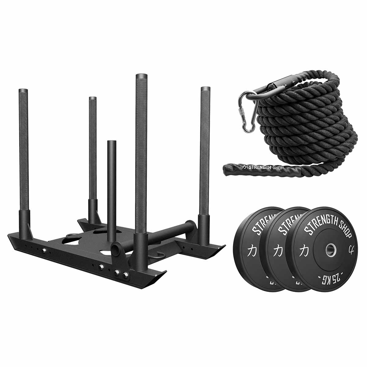 strength-shop-sled-pull-bundles-pack-tra-neau-4-pole-disques-corde image 3