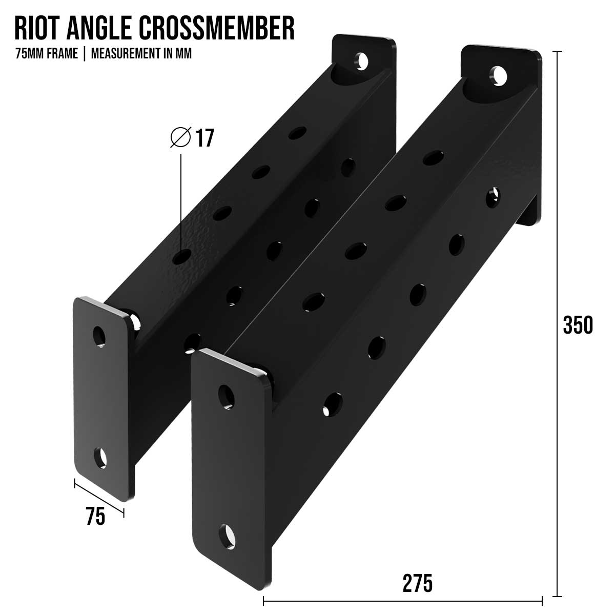 strength-shop-riot-mrr-75-traverse-angled-crossmember image 2