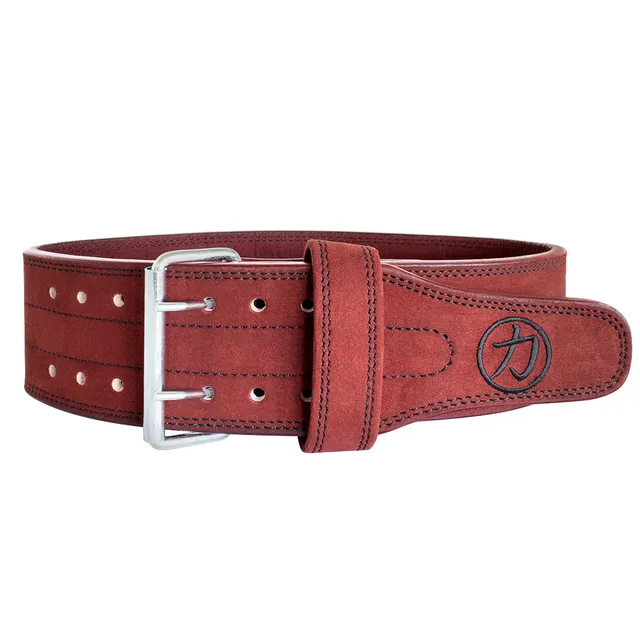 strength-shop-double-prong-belt-10-mm-bordeaux-ceinture-force-ipf image 1