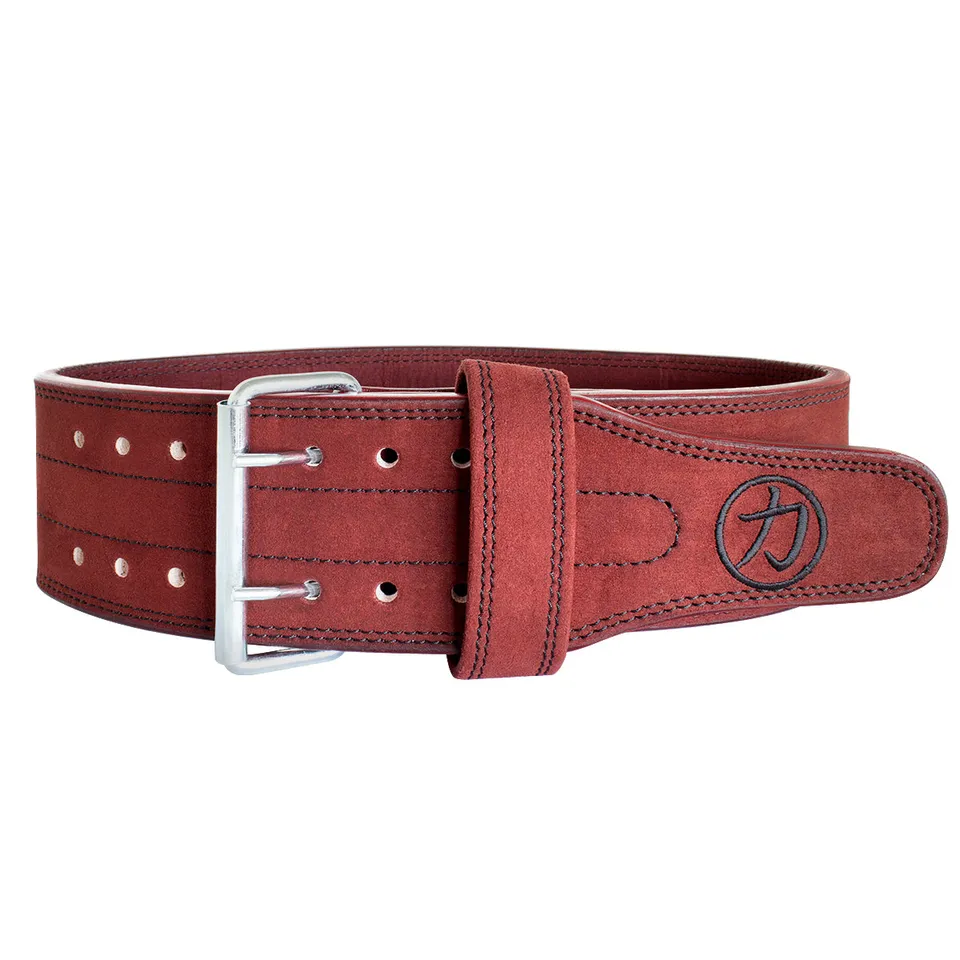 strength-shop-double-prong-belt-10-mm-bordeaux-ceinture-force-ipf image 1
